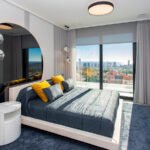 Dormitorio moderno con vistas – fotografía inmobiliaria
